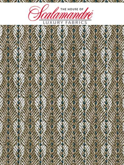 PARANOA - TEAL TWIG - FABRIC - B8PARO-004 at Designer Wallcoverings and Fabrics, Your online resource since 2007