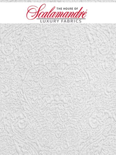 ASTON - WHITE - FABRIC - B8ASTO-007 at Designer Wallcoverings and Fabrics, Your online resource since 2007