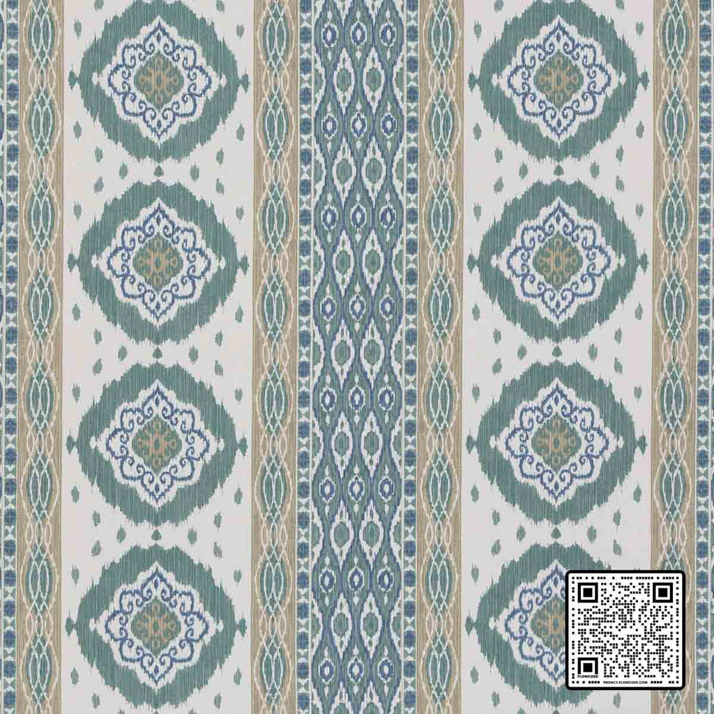  CROSBY COTTON - 60%;LINEN - 40% BLUE GREEN YELLOW MULTIPURPOSE available exclusively at Designer Wallcoverings