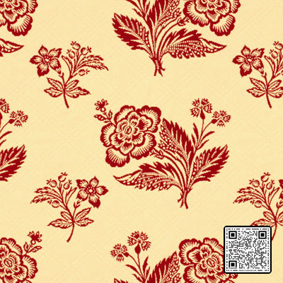  SCONSET QUILTED FLORAL COTTON BURGUNDY/RED   UPHOLSTERY available exclusively at Designer Wallcoverings