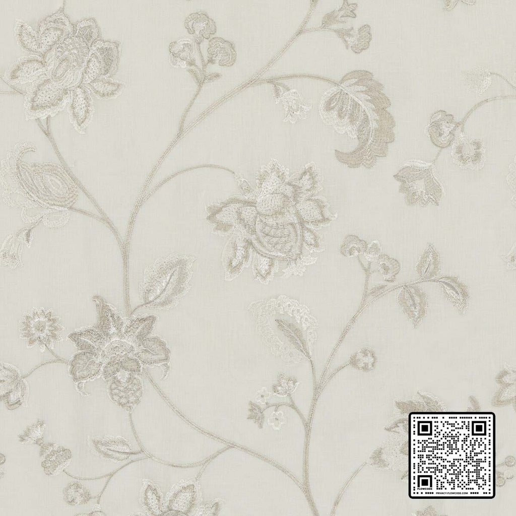  ISABELLA SHEER LINEN - 70%;VISCOSE - 30% WHITE BROWN  DRAPERY available exclusively at Designer Wallcoverings