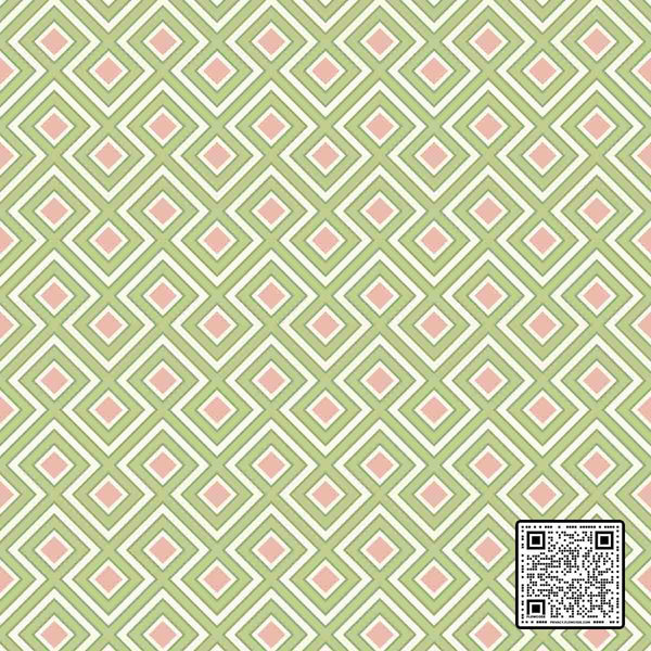  LA FIORENTINA SMALL NON WOVEN GREEN PINK  WALLCOVERING available exclusively at Designer Wallcoverings