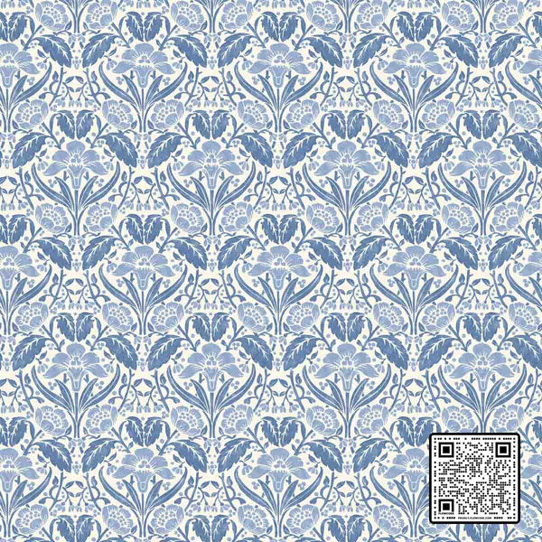  IRIS MEADOW NON WOVEN BLUE   WALLCOVERING available exclusively at Designer Wallcoverings