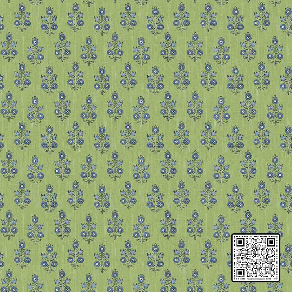  POPPY SPRIG NON WOVEN GREEN BLUE  WALLCOVERING available exclusively at Designer Wallcoverings