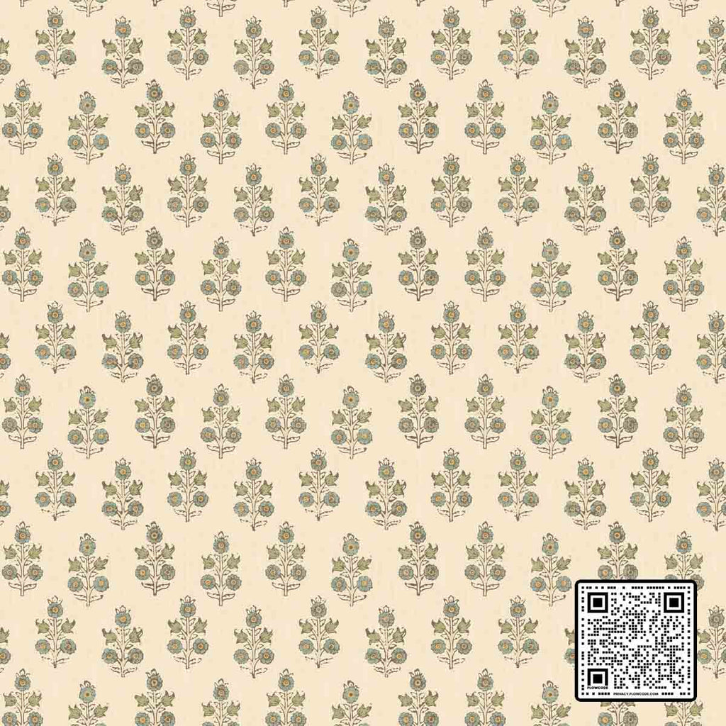  POPPY SPRIG NON WOVEN BLUE BEIGE  WALLCOVERING available exclusively at Designer Wallcoverings
