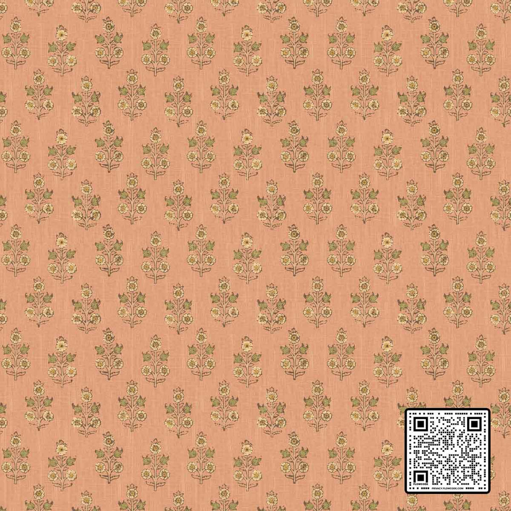  POPPY SPRIG NON WOVEN PINK BROWN GOLD WALLCOVERING available exclusively at Designer Wallcoverings