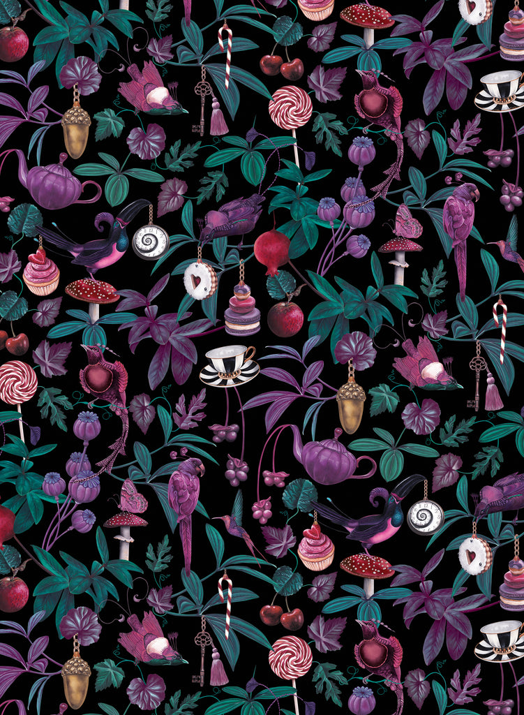 Bella Donna - Dark Fantasy Wallpaper - Designer Wallcoverings and Fabrics