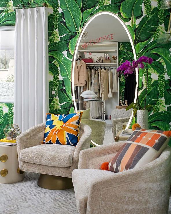 Cote D'Azure Brazilliance - Brilliant Banana Leaves & Grapes - Designer Wallcoverings and Fabrics