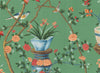 Livingston Jade Green  by Et Cie Wall Panels - Designer Wallcoverings and Fabrics