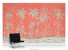 Bella Palmera Orange by Et Cie Wall Panels - Designer Wallcoverings and Fabrics