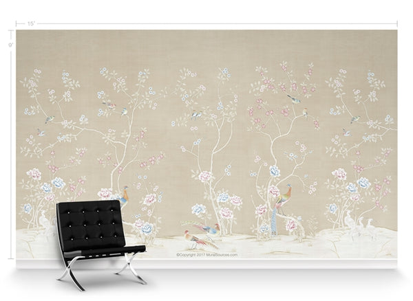 Belliisima  Birds & Blossoms by Et Cie Wall Panels - Designer Wallcoverings and Fabrics