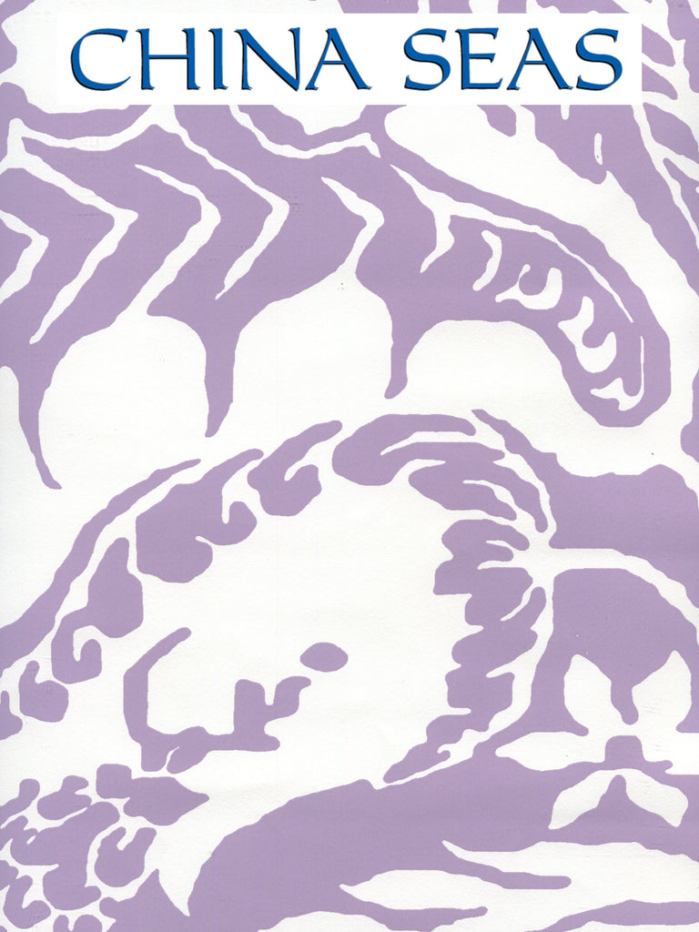 Antionette Lavender_on_White Sample Wallpaper