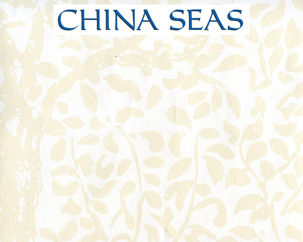 Arbre De Matisse Reverse wallpaper White on Off White Screen Printed Wallpaper | China Seas