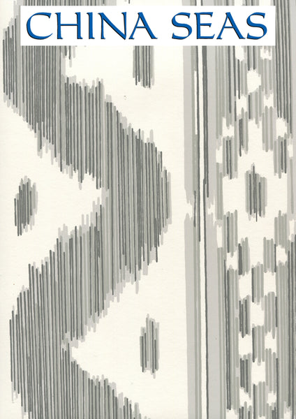Bali Hai Grays on Almost White Screen Printed Wallpaper | China Seas