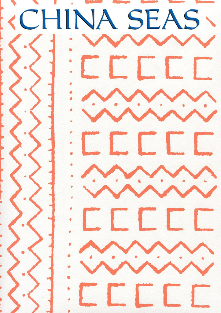 Beau Rivage Orange on White Screen Printed Wallpaper | China Seas