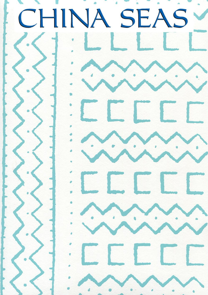 Beau Rivage Turquoise on White Screen Printed Wallpaper | China Seas