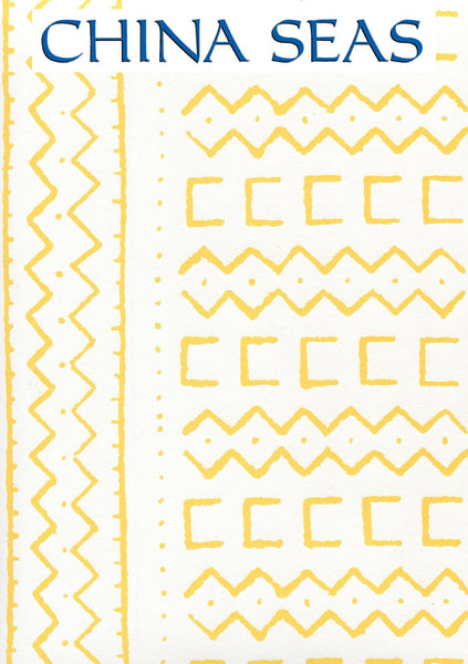 Beau Rivage Yellow on White Screen Printed Wallpaper | China Seas