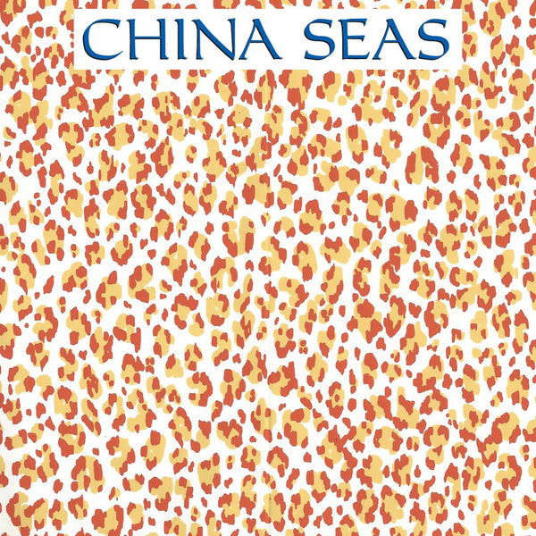 Bonaparte Gold Orange Almost White Screen Printed Wallpaper | China Seas