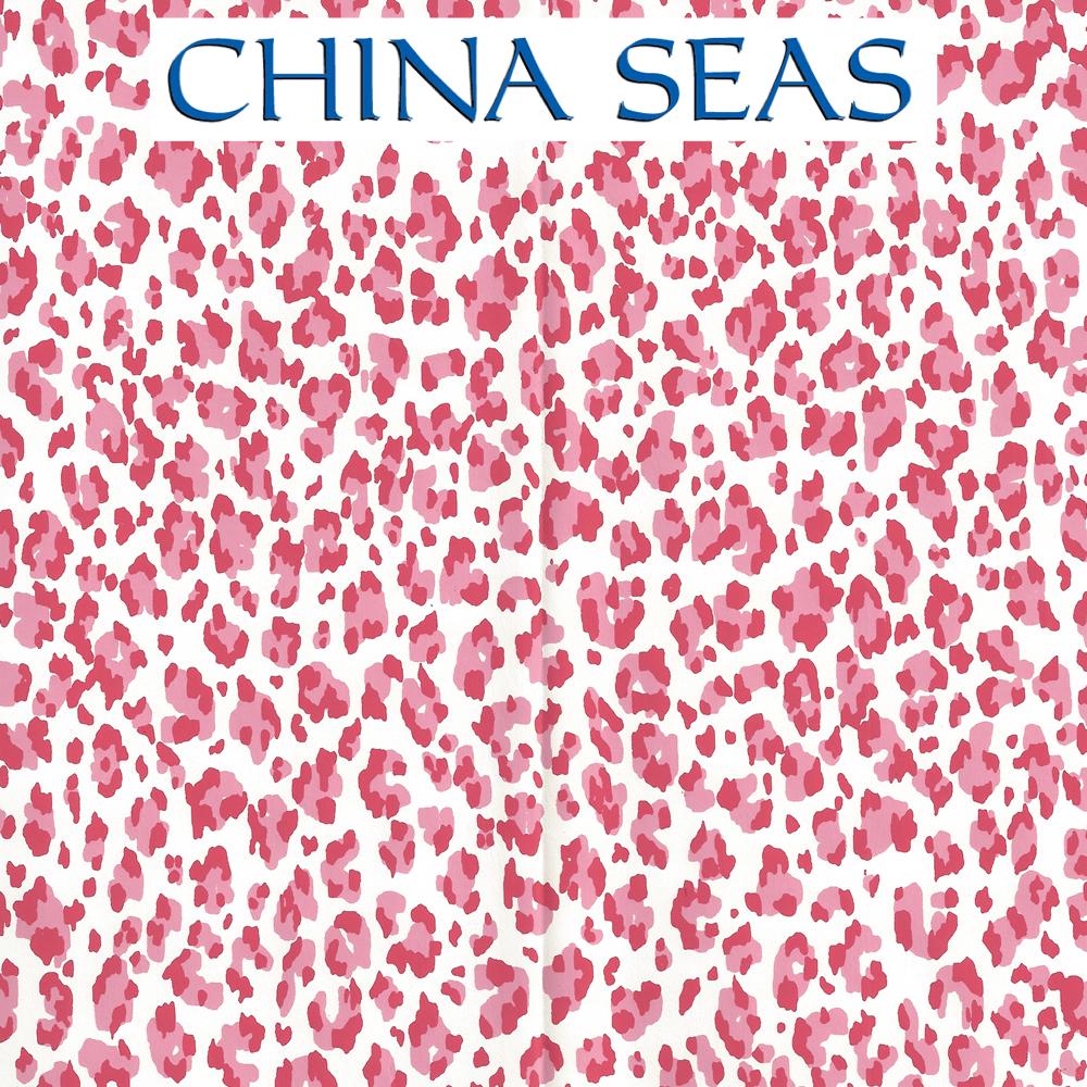 Bonaparte Pink Dark Pink Almost White Screen Printed Wallpaper | China Seas
