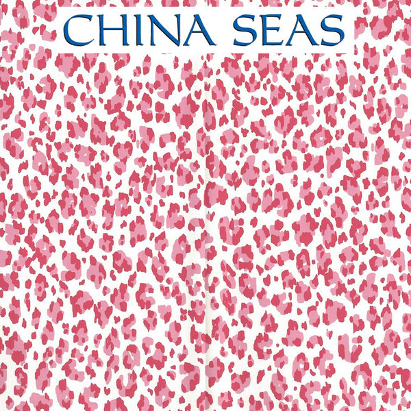 Bonaparte Pink Dark Pink Almost White Screen Printed Wallpaper | China Seas