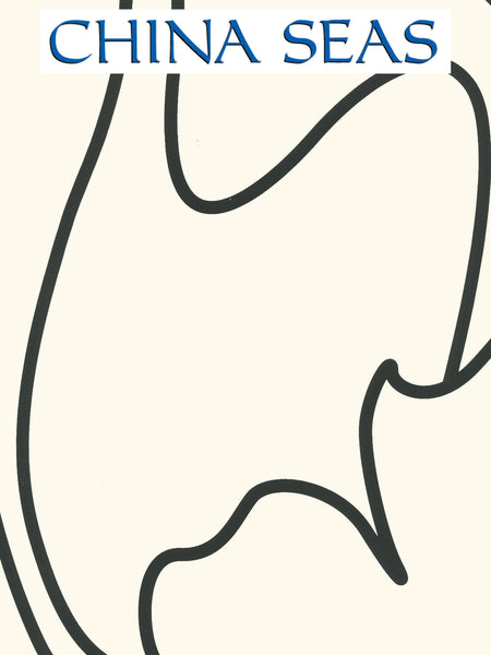 Capri Black_on_Off_White Screen Printed Wallpaper | China Seas