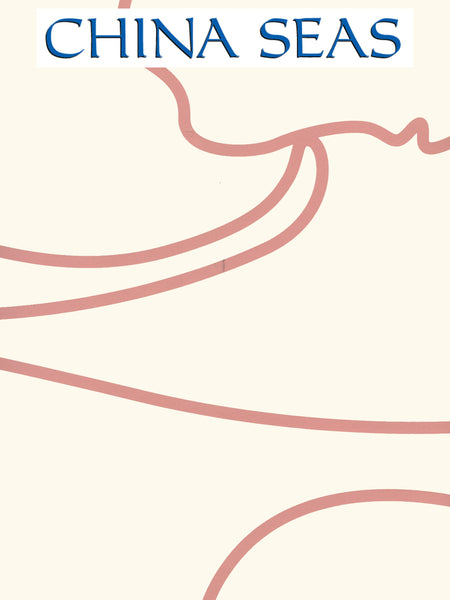 Capri Soft_Pink_on_Off_White Screen Printed Wallpaper | China Seas