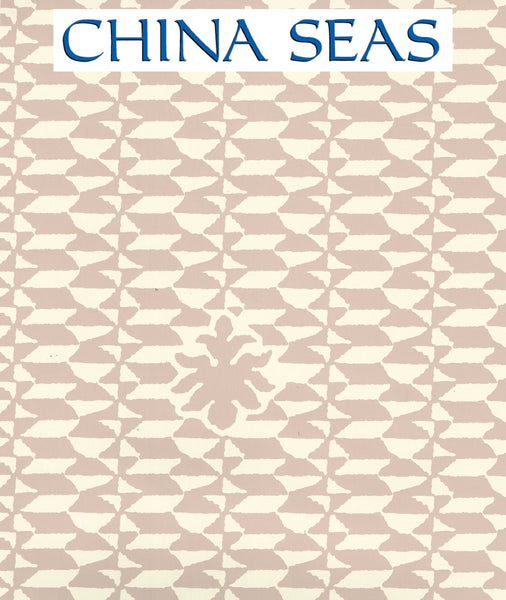 Carlo II Pumice on Off White Screen Printed Wallpaper | China Seas
