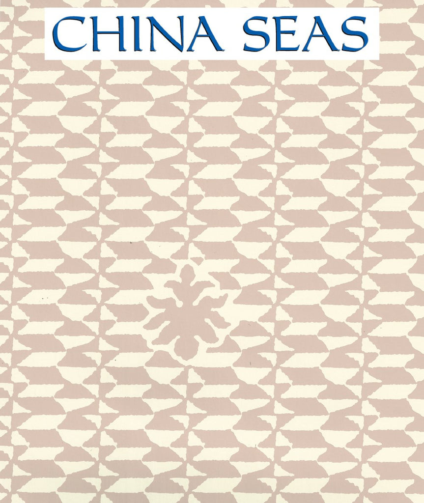 Carlo II Pumice on Off White Screen Printed Wallpaper | China Seas