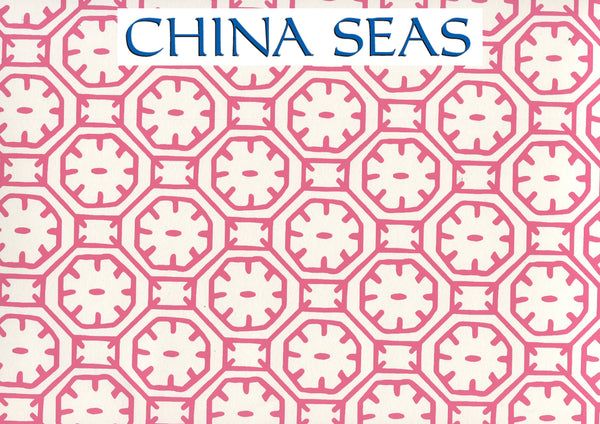 Ceylon Batik Jungle Green on Almost White Screen Printed Wallpaper | China Seas