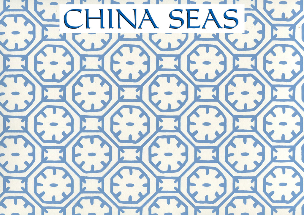 Ceylon Batik Magenta on Almost White Screen Printed Wallpaper | China Seas