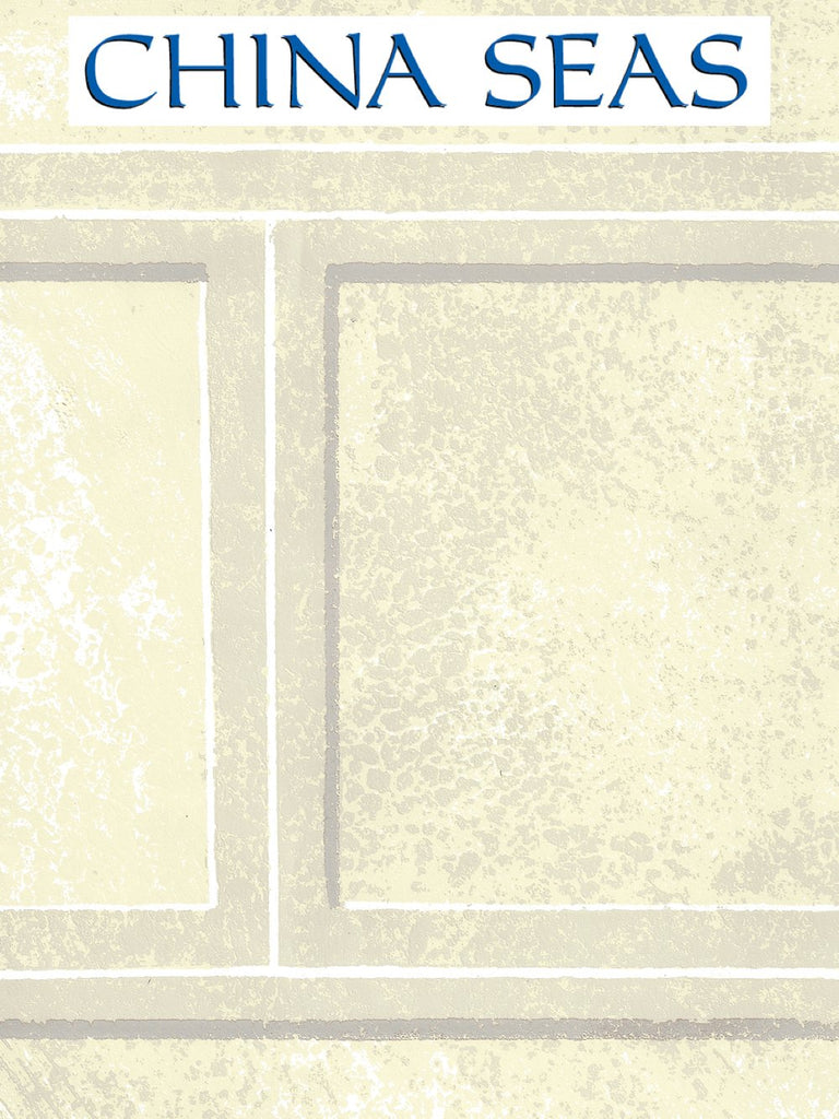 Coliseum Grays on White Screen Printed Wallpaper | China Seas