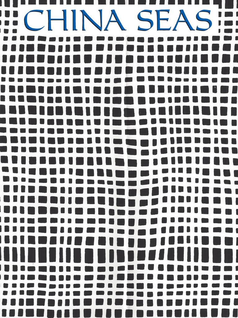Criss Cross Black on White Screen Printed Wallpaper | China Seas