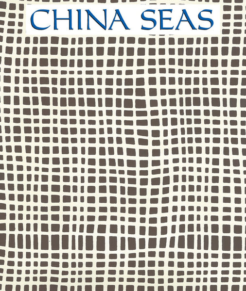 Criss Cross Brown on Off White Screen Printed Wallpaper | China Seas