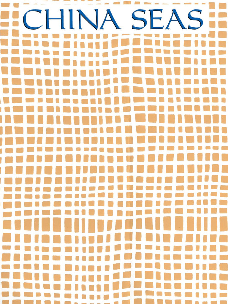 Criss Cross Inca Gold on Almost White Screen Printed Wallpaper | China Seas