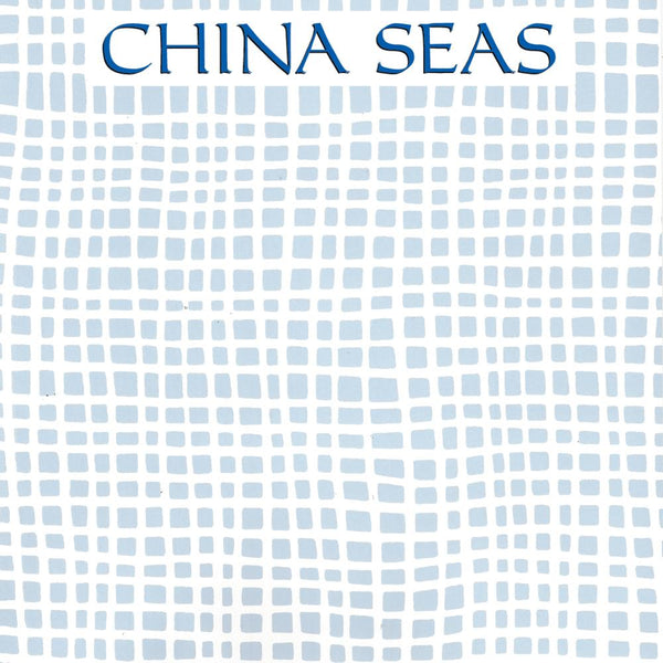 Criss Cross Swiss Blue on Almost White Screen Printed Wallpaper | China Seas