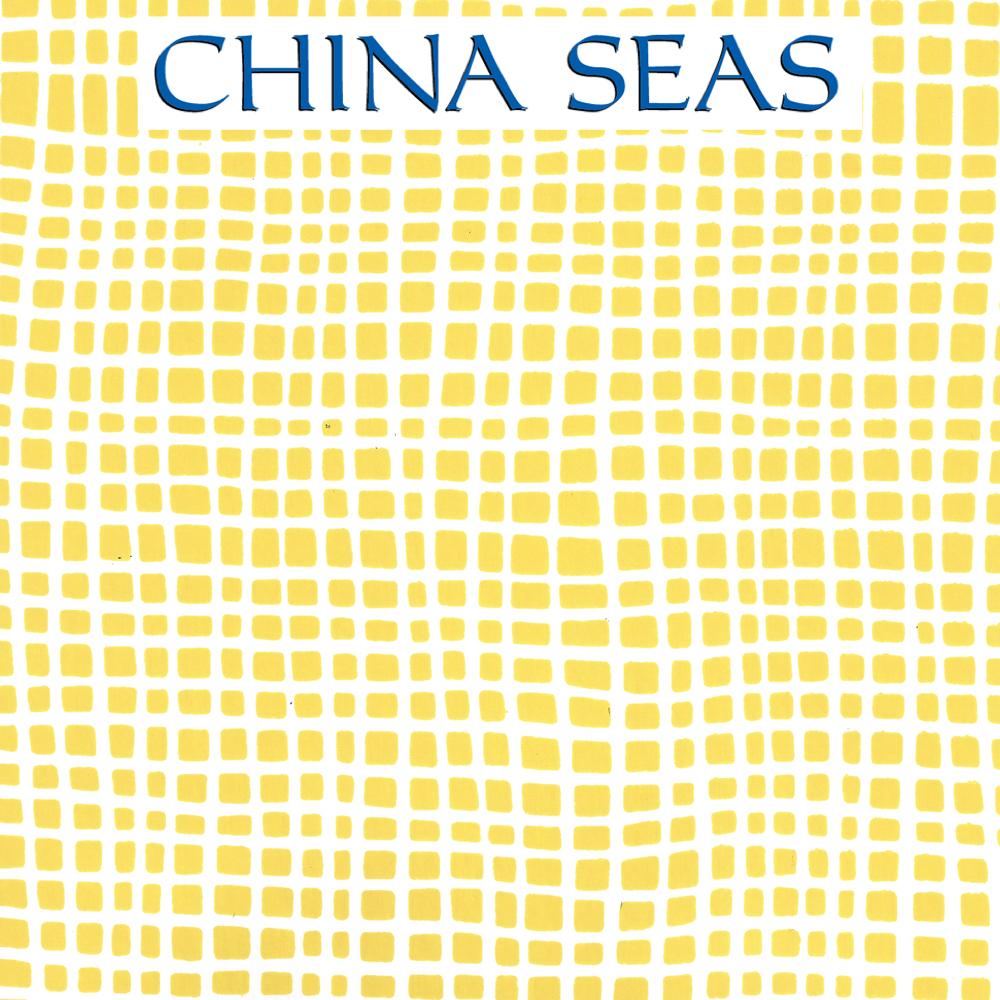 Criss Cross Yellow on White Screen Printed Wallpaper | China Seas