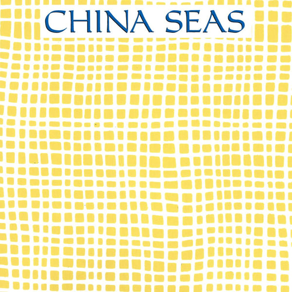 Criss Cross Yellow on White Screen Printed Wallpaper | China Seas