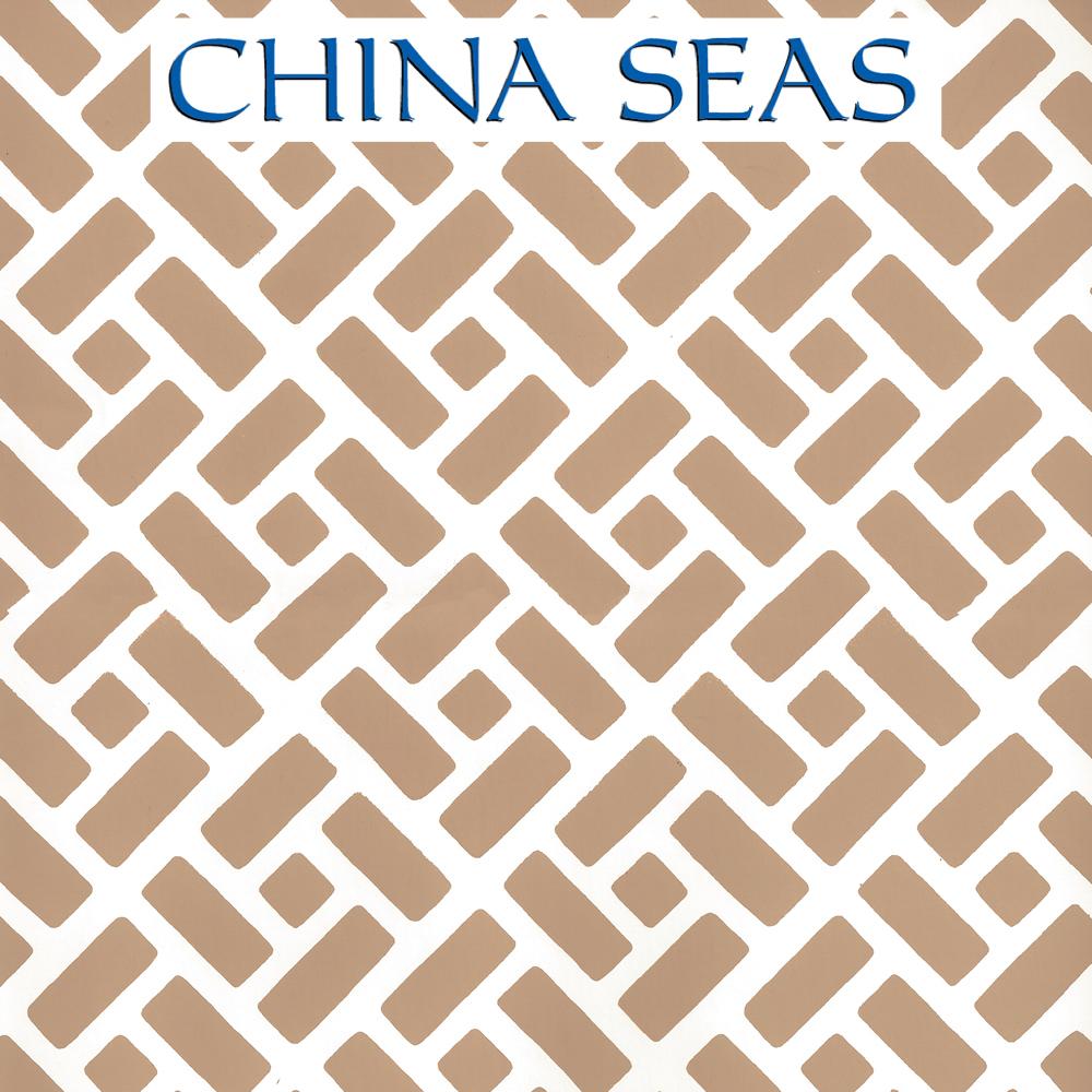 Edo Camel II on Almost White Screen Printed Wallpaper | China Seas