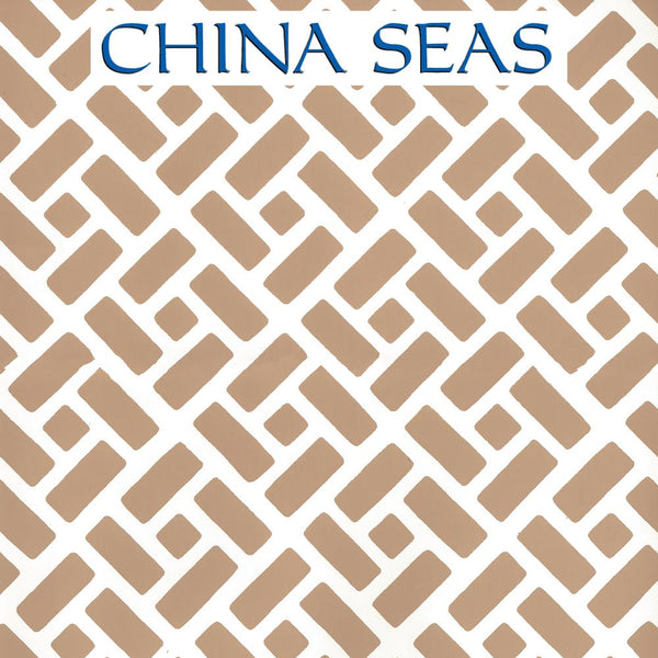 Edo Camel II on Almost White Screen Printed Wallpaper | China Seas