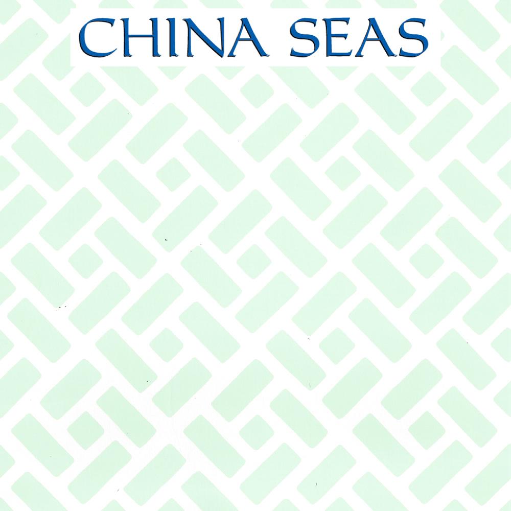 Edo Celadon on Almost White Screen Printed Wallpaper | China Seas