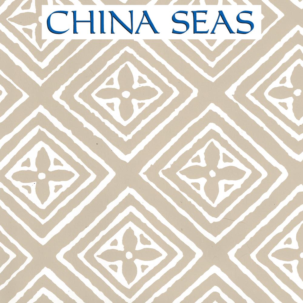 Fiorentina Greige Almost White Screen Printed Wallpaper | China Seas