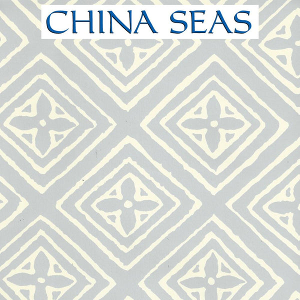 Fiorentina Windsor Windsor Blue Off White Screen Printed Wallpaper | China Seas