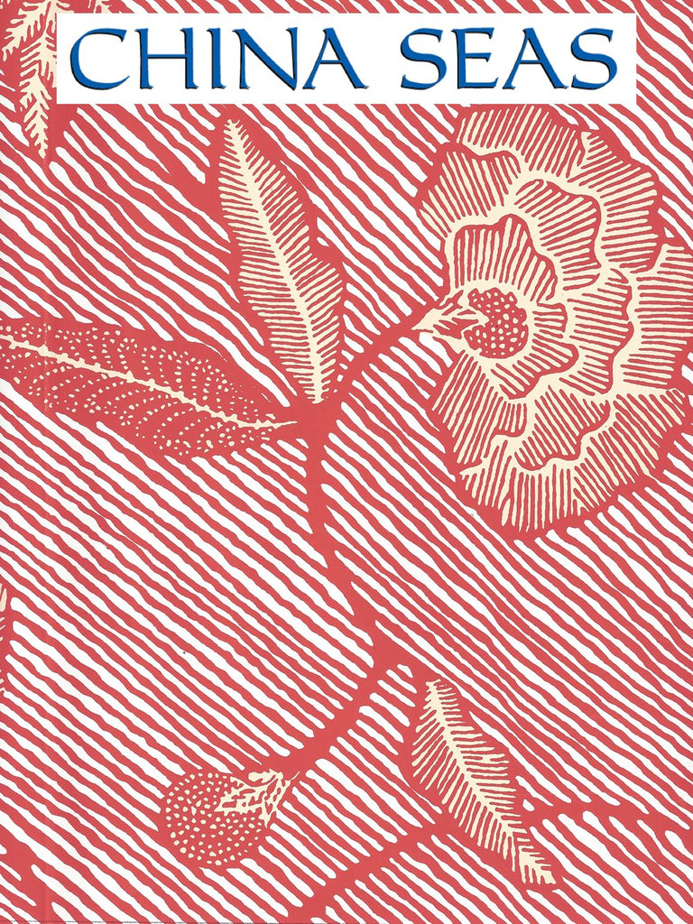 Flores Multi Shrimp Cream on White Screen Printed Wallpaper | China Seas