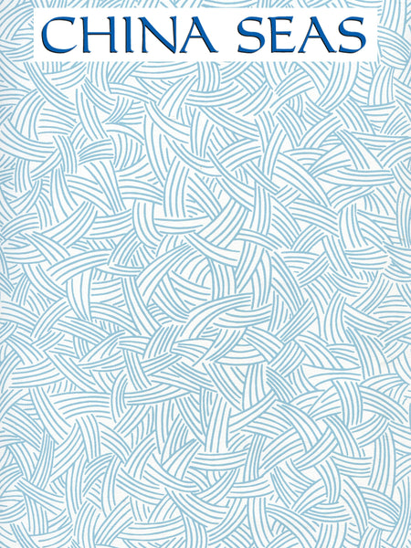 Interweave Dark_Turquoise Screen Printed Wallpaper | China Seas