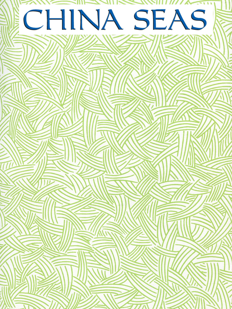 Interweave Jungle_Green Screen Printed Wallpaper | China Seas