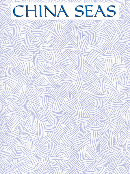 Interweave Periwinkle Screen Printed Wallpaper | China Seas