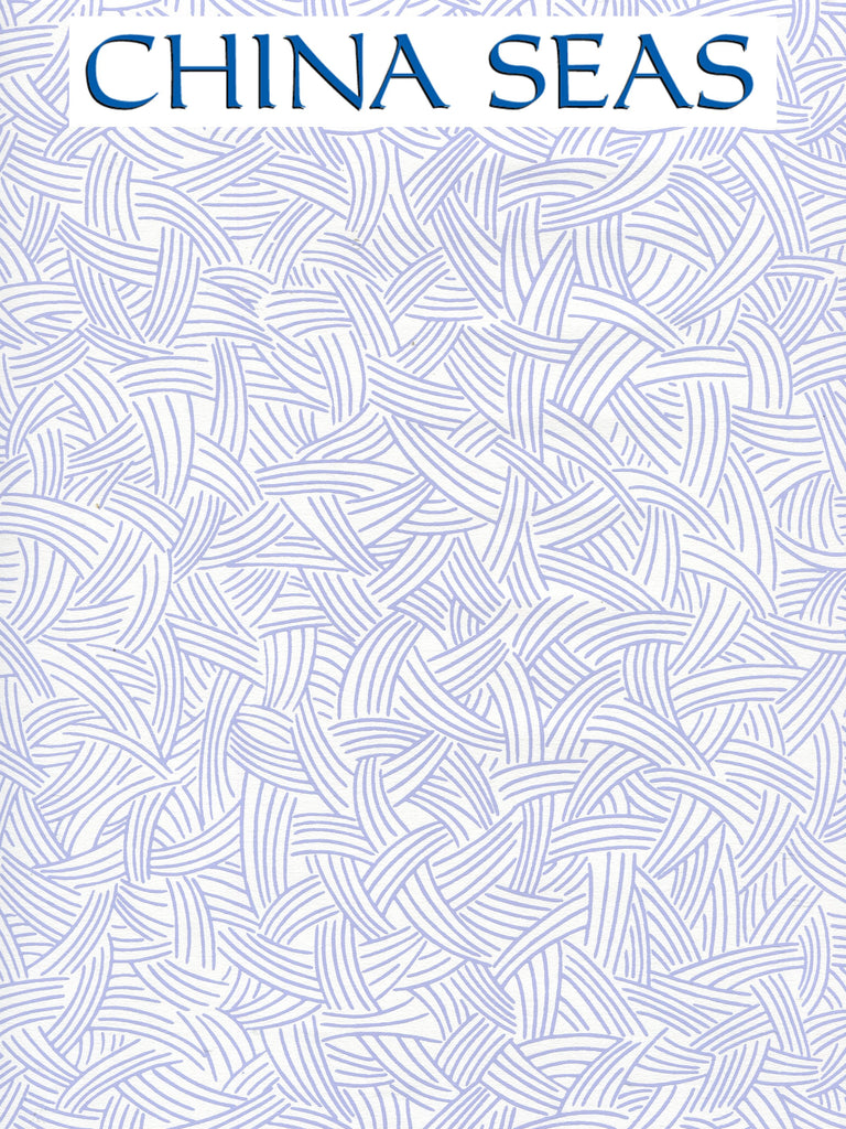Interweave Periwinkle Screen Printed Wallpaper | China Seas