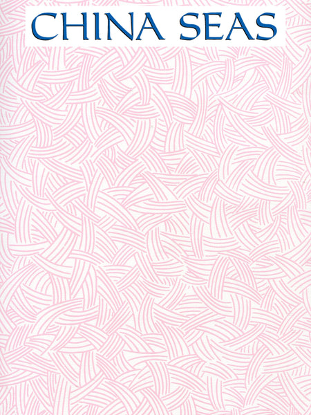 Interweave Soft_Pink Screen Printed Wallpaper | China Seas