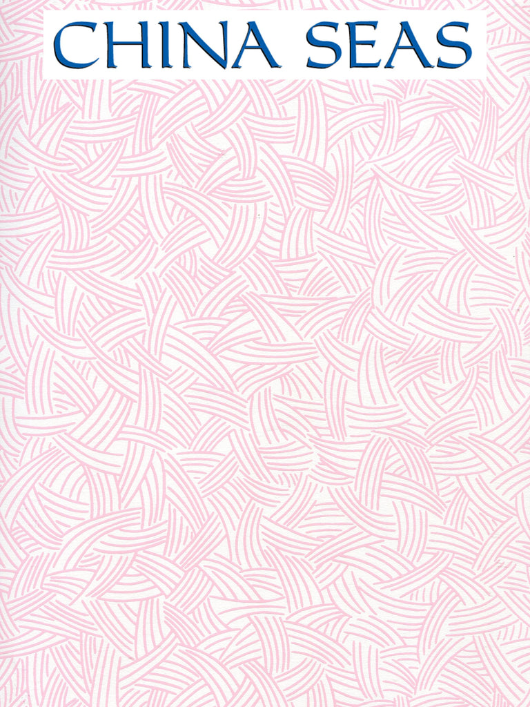 Interweave Soft_Pink Screen Printed Wallpaper | China Seas