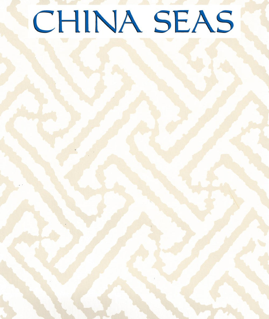 Java Grande Tan on Off White Screen Printed Wallpaper | China Seas